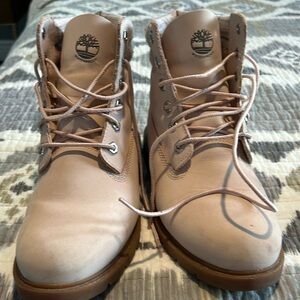 Timberland pink work boots